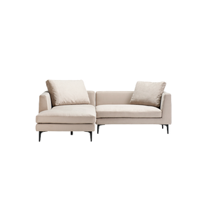 [arione] カウチ（向って左）・2P片肘ソファS（向って右）　※背クッションM、L×各1set