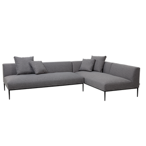 [idert] コーナーソファ（向って左）・2PアームレスソファSセット※クッションS、L×各2set