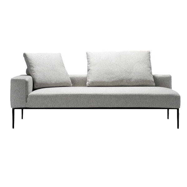 [kontinent] 3P片肘ソファ（向って左）　※ボルスター付クッションS、L×各1set