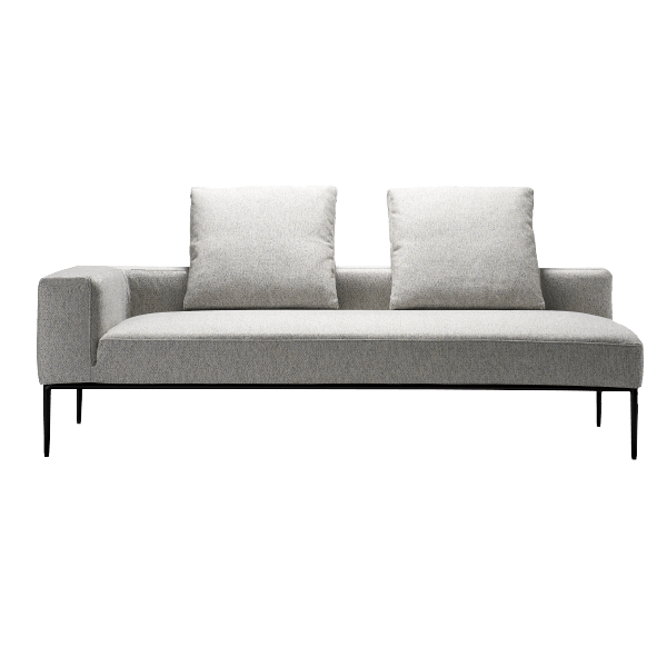 [kontinent] 3P片肘ソファ（向って左）　※ボルスター付クッションS×2set