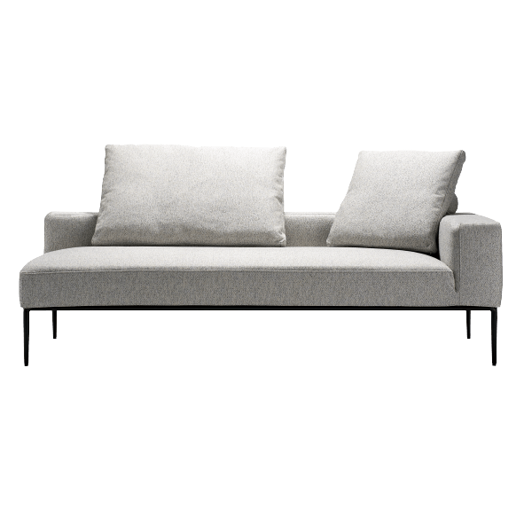 [kontinent] 3P片肘ソファ（向って右）　※ボルスター付クッションS、L×各1set